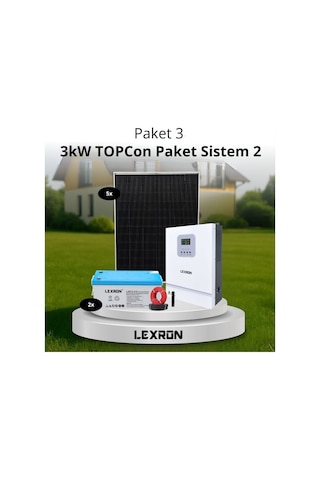 Urla Solar 3kw Topcon Paket Sistem 2 Paket 3