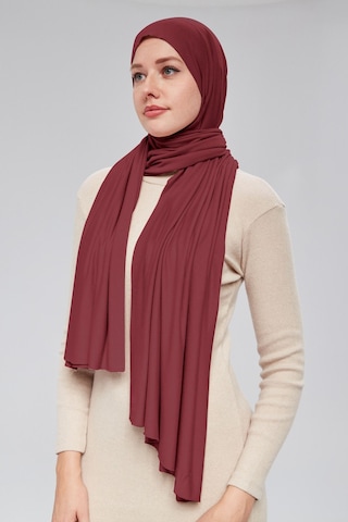 Kadın Tesettür Luxury Penye Şal Bordo