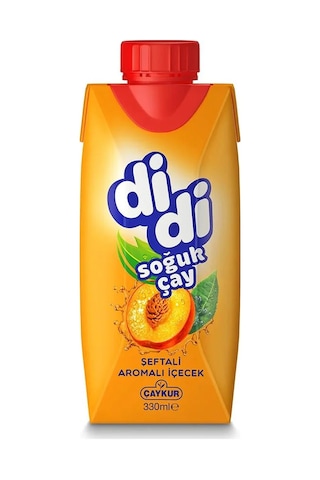 Çaykur Didi Şeftali Aromalı Soğuk Çay Kutu 330 Ml X 12 Adet