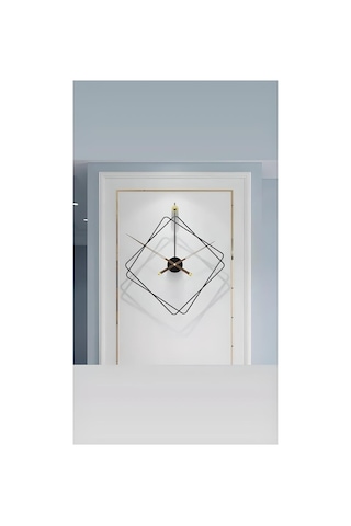 Metaquartz Aksesuar Ferrero Clock Metal Duvar Saati, Modern Dekoratif Metal Duvar Saati Siyah 60 X 70 Çok Renkli