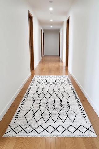 Blghome Kilim Desen Modern Halı Dekoratif Kilim Ekru