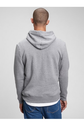 Unisex Kapşonlu Sweatshirt Gri-bohem Gri Mickey-20035
