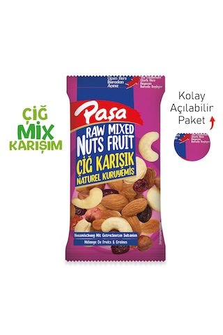 Paşa Kuruyemiş Çiğ Karışık Naturel Kuruyemiş 12 x 40 G