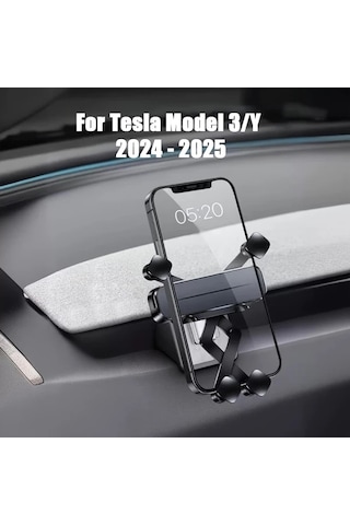 Honeybeeshop Tesla Model 3 Y 2017 2023 Uygun Yerçekimi Araba Telefon Tutucu Montajlı