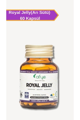 Afye Royal Jelly Arı Sütü Liyofilize 60 Bitkisel Kapsül 550 Mg