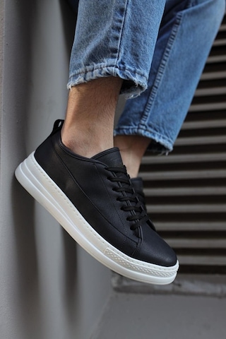 Knack Sneakers Ayakkabı 010 Siyah (Beyaz Taban) (532683528) Siyah - Beyaz