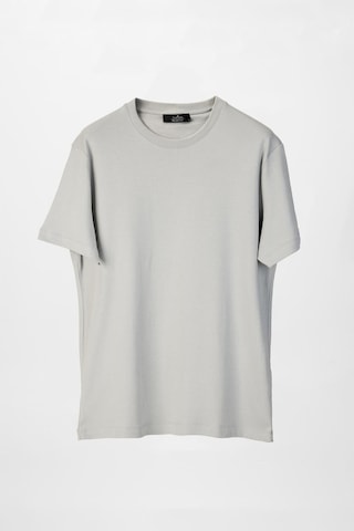 Tudors Unisex Relax Fit Rahat Kesim Yumuşak Dokulu Basic Bisiklet Yaka Gri Tişört-30835-Gri