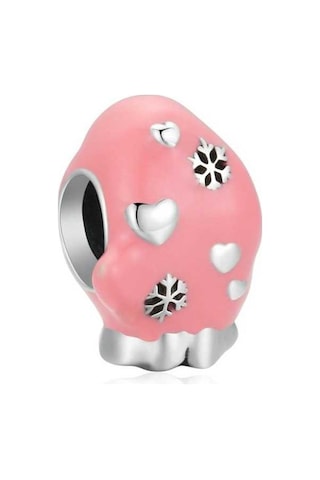 Fastbuy S925 Ayar Gümüş Pembe Eldiven Boncuk, For Pink Gloves, Çok Renkli, Kadınlar İçin El Divanları İçin Çok Renkli