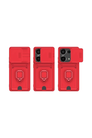 Newface - 755 - Xiaomi Redmi Note 13 Pro 4g Kılıf Zuma Kartvizitli Yüzüklü Silikon - Csmo-tex - - Lacivert