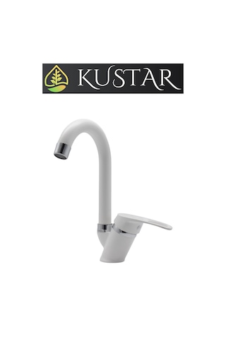 Kustar Cambridge Mix Aç Kapa Banyo Lavabo Bataryası Beyaz