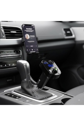 Lexroo X8 20w Hızlı Şarj Bluetooth Fm Transmitter Çakmaklık Girişli