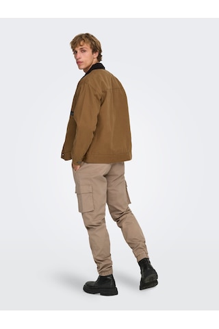 Only & Sons Onstımber Cotton Jacket Otw Erkek Kahverengi Mont - 22035717 Kahverengi