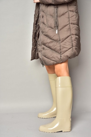Fox Shoes T858712109 Bej Yağmur Çizmesi Bej-suni Deri Bej