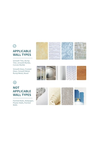 Yunboo 40cm Siyah 4 Kanca Tüp Sünger Tutucu - Delme/delmesiz İki Kullanıma, Alüminyum Malzeme, 12kg Yüke Dayanır Siyah