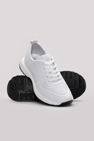 FAST STEP Hakiki Deri Kadın Casual Ayakkabı 169za6313 Beyaz - Beyaz