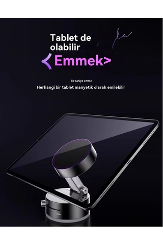 Pazly Vakumlu Adsorpsiyon Araba Cep Telefonu Tutucu Pembe Renk 1 Adet 1 Adet