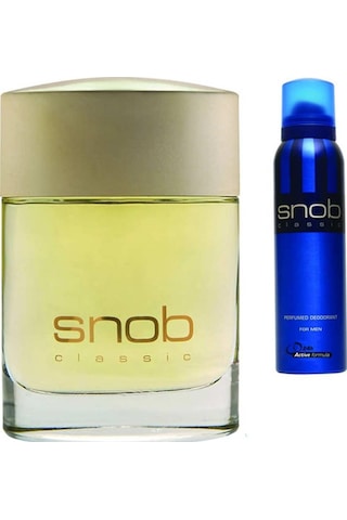 Snob Classic Erkek Parfüm EDT 100 ML + Sprey Deodorant 150 ML