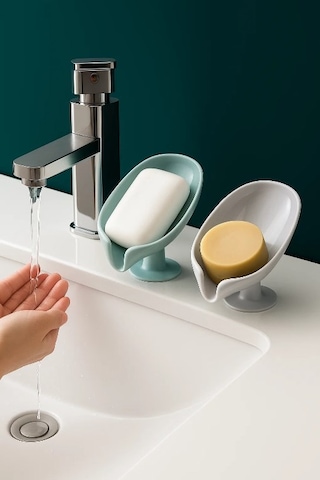 Katı Sabunluk Lavabo Üstüne Pratik Kullanım Vakumlu Sabunluk Çok renkli