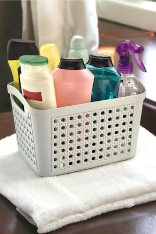 Çok Amaçlı Sepet Dolap Içi Düzenleyici Organizer 6,6 Litre Buz Gri