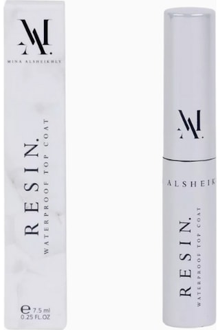 Resin Suya Dayanıklı Top Coat 7,5ml, Maskara Ve Kaşlar Için Lüks Sabitleyici Şeffaf