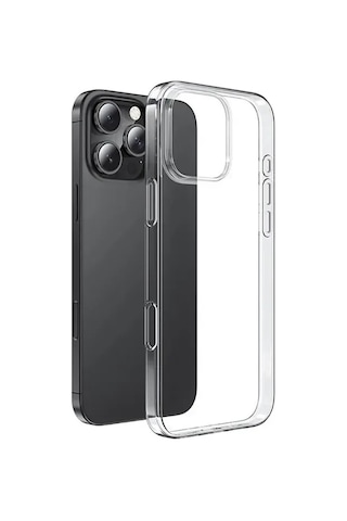 Şeffaf Soft Silikon Kılıf Zebana -Apple Uyumlu iPhone-16-pro-max Şeffaf