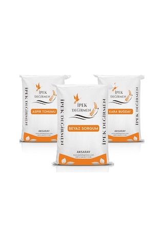 İpek Değirmen 3 Kg Premium Güvercin Yemi Sorgum Aspir Kara Buğday 0.75 LT - 2.5 LT - 12 KG