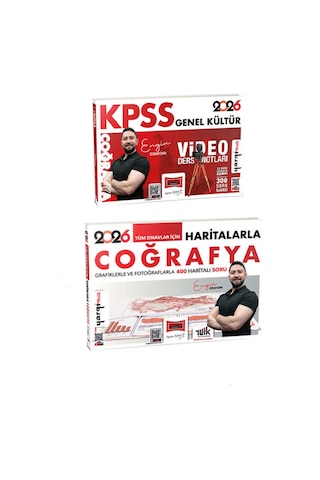 2026 Engin Eraydın Kpss Coğrafya 2 Li Set Ders Notu + Haritalarla Coğrafya Güncel Baskı