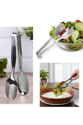 Salata Maşası Paslanmaz Çelik, Pratik Servis Maşası