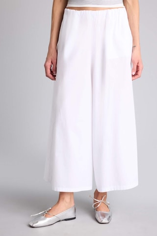 Defacto Wıde Leg Normal Bel Poplin Pantolon H4205ax26smwt84 Beyaz-wt84
