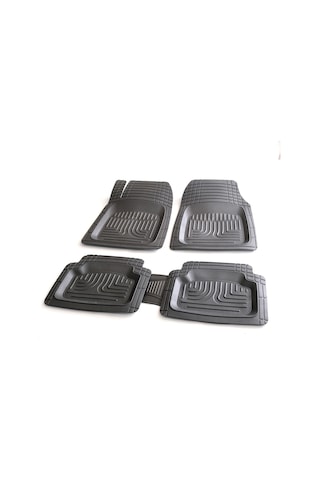 Universal Tüm Araçlar İçin Uyumlu 3D Havuzlu Paspas 5 Parça Siyah