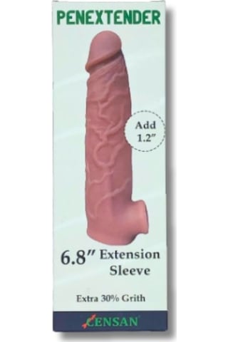 Red Fox Penextender Testis Girişli Realistik Penis Kılıfı