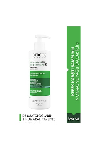 Vichy Dercos Anti-pelliculaire Anti-dandruff Kepek Karşıtı Şampuan 390 Ml - Normal Ve Yağlı Saçlar
