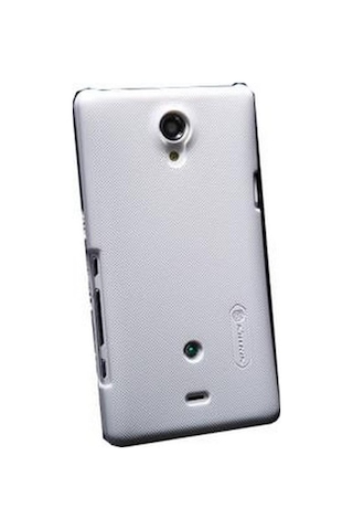 Nillkin Xperia T Lt30p İle Uyumlu Sert Kauçuk Kılıf Beyaz