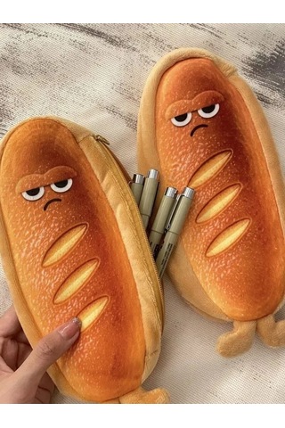 Şirin Tost Ekmek Kalem Kutusu Çizgi Film Kırtasiye Kutusu Ekmek Şeklinde Kalem Kutusu