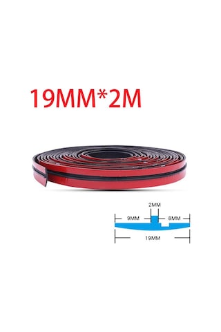 Seametal 14 Mm/19 Mm Araba Pencere Kenar Cam Çatı Kauçuk Sızdırmazlık Şeridi Trim Evrensel Oto Aksesuarları, Seçenekler: 19mm X 2m