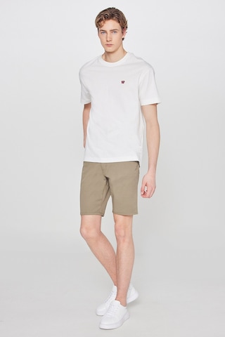 Wrangler Pamuklu Slim Fit Dar Kesim 5 Cepli Esnek Şort Bej Melanj