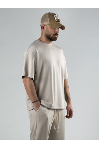 Cocopelli Bej Erkek T-shirt Coc3013-2