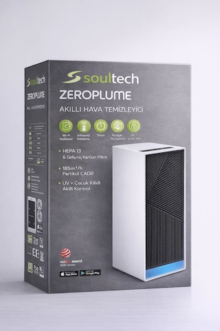 Soultech Zeroplume Akıllı Hava Temizleyici Hepa 13 + Uv Wi-fi Uygulama Kontrollü Ultra Sessiz
