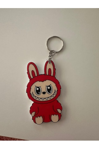 Lavubu Anahtarlık Sevimli Canavar Serisi 8cm Kırmızı