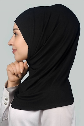 Altobeh Hazır Türban Pratik Eşarp Tesettür Hijab - Namaz Örtüsü -Siyah