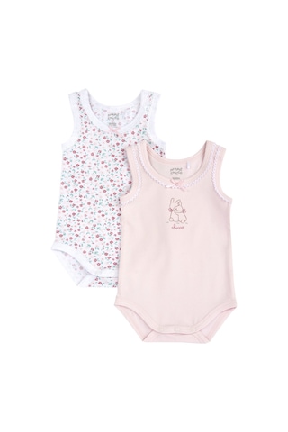 Chicco Kız Bebek 2li Kolsuz Body Set 09101764000000 000011 Pembe