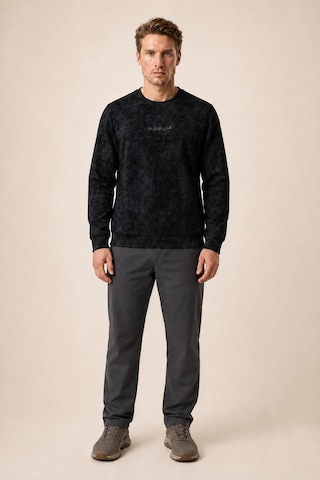 Redline Continu Erkek Kışlık Regular Fit Kışlık Bisiklet Yaka Sweatshirt Siyah