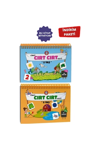 Çocuk Akademi 2 Yaş Cırt Cırt Kitabı Ve 3 Yaş Cırt Cırtlı Kitap