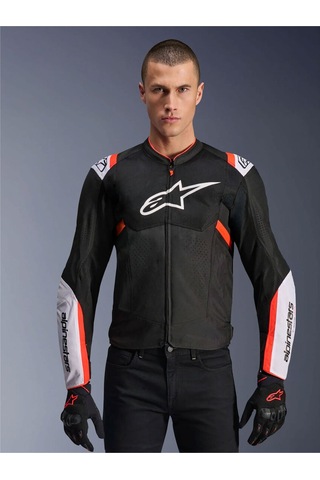 Alpinestars T-sps Air V2 Korumalı Motosiklet Montu Siyah Beyaz Kırmızı