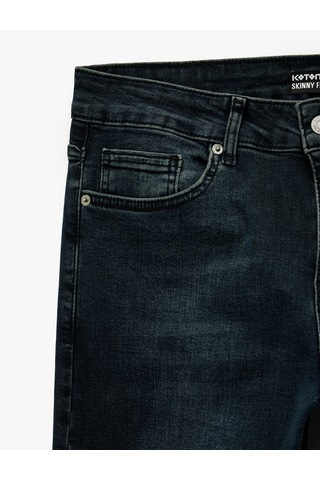 Koton Pamuklu Normal Bel Skinny Fit Jean Pantolon - Michael Jean İndigo Stone 6wam40222nd İndigo - Taş