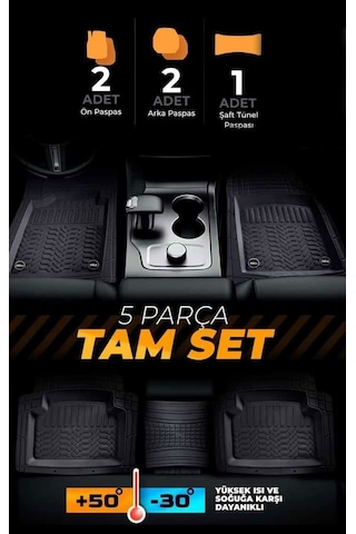Citroen C4 Cactus Havuzlu Universal Paspas Krom Bej Renk