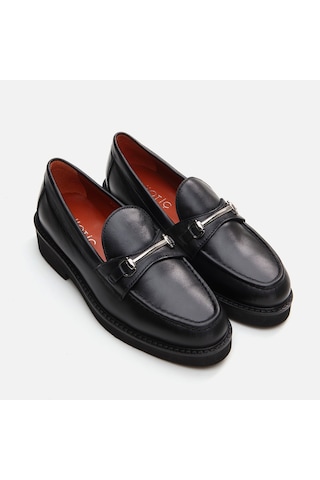 Hotiç Hakiki Deri Siyah Kadın Loafer 01ayh291730a100 Siyah