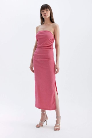 DeFacto Bodycon Straplez Bürümcük Midi Abiye Elbise D3510AX24HSPN296