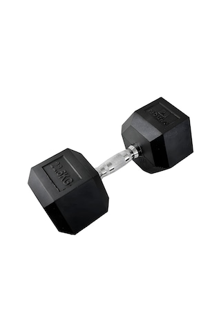 Rebuwo 22.5 KG 1 Adet Hex Dambıl Kauçuk Altıgen Dambıl Hex Dumbbell