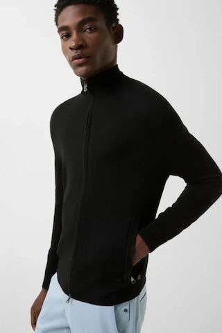 Bogner Oscar Lüks Klasik Stil, Erkek Yün Triko Ceket Siyah